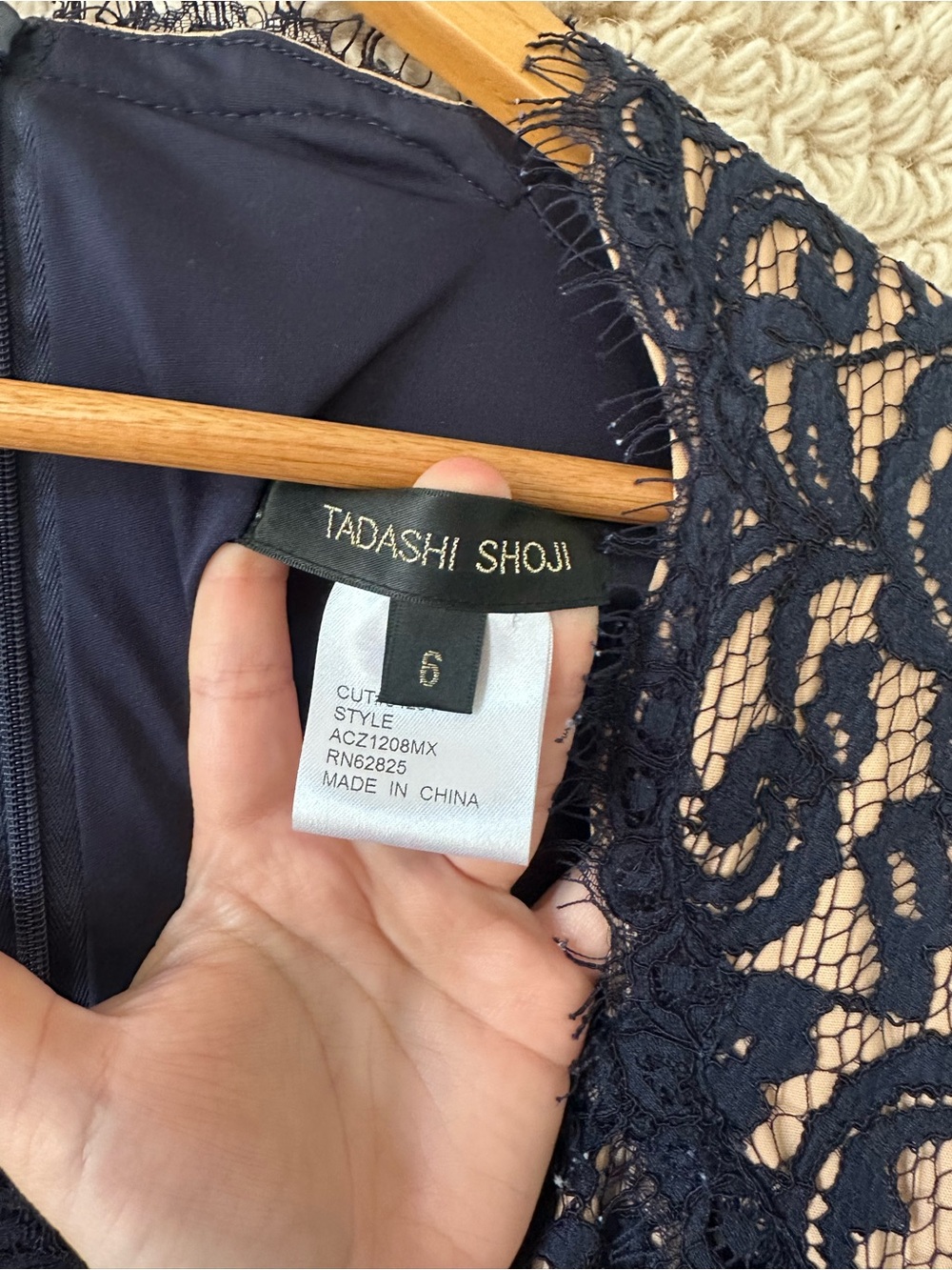 Tadashi Shoji Navy Sheath Dress - Picture 3 of 8